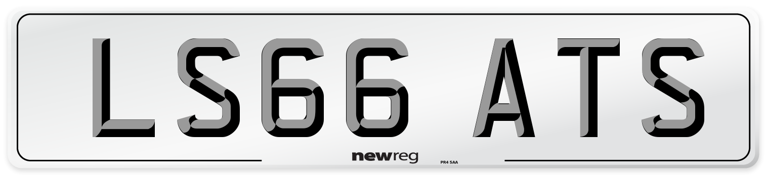 LS66 ATS Number Plate from New Reg